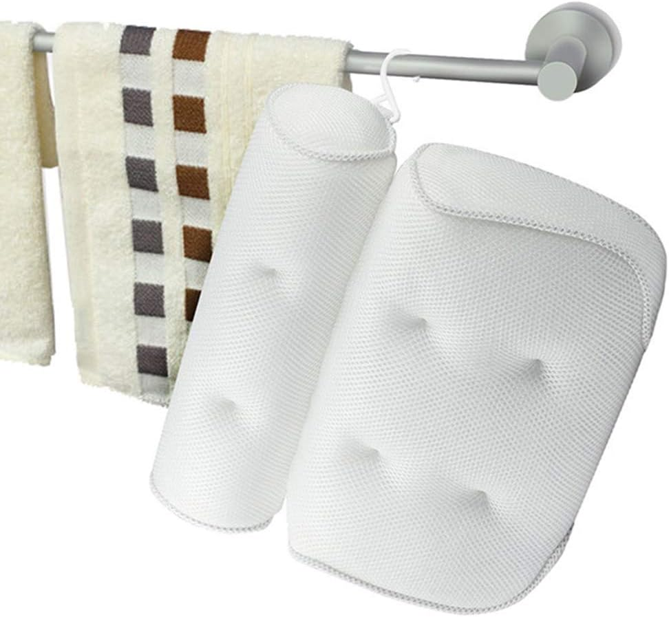 Bathtub Pillows, Spa Bathtub Pillow with 6 Suction Cups Head Neck Back and Shoulder Support Bath Pillows for Hot Tub Jacuzzi Home Spa image number 4