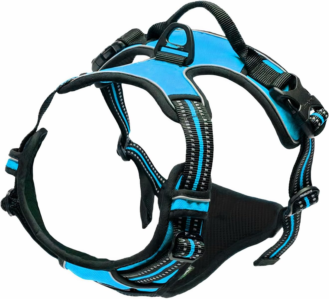 Pet Swift Adjustable No Pull Dog Harness (Orange, Medium) - Comfortable and Secure Dog Harnesses - Easy Control, Pet Harness for Safe Walks Durable Lightweight Friendly Design