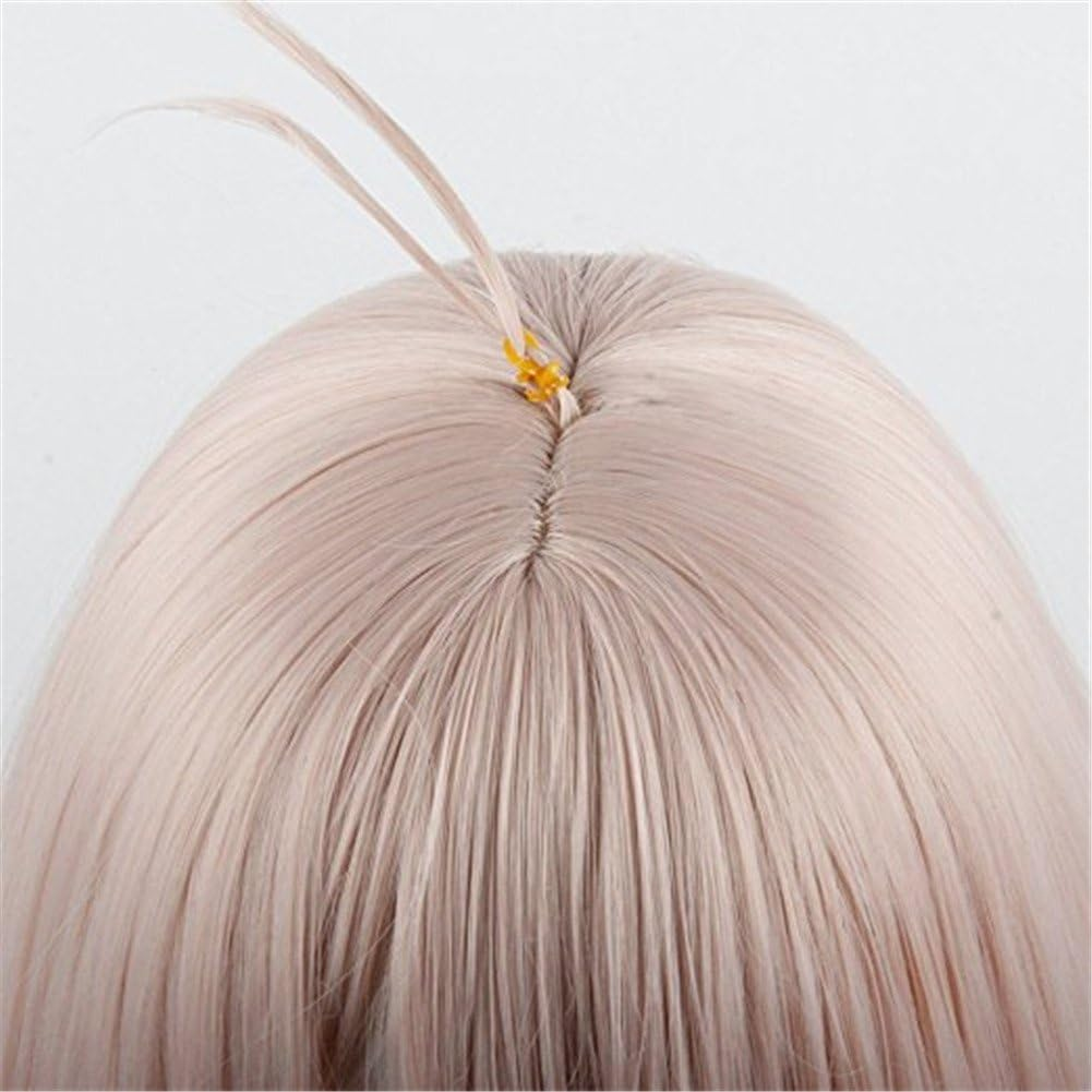 Anime Long Pink Cosplay Wig Women Girls' Party Wigs with Free Cap
