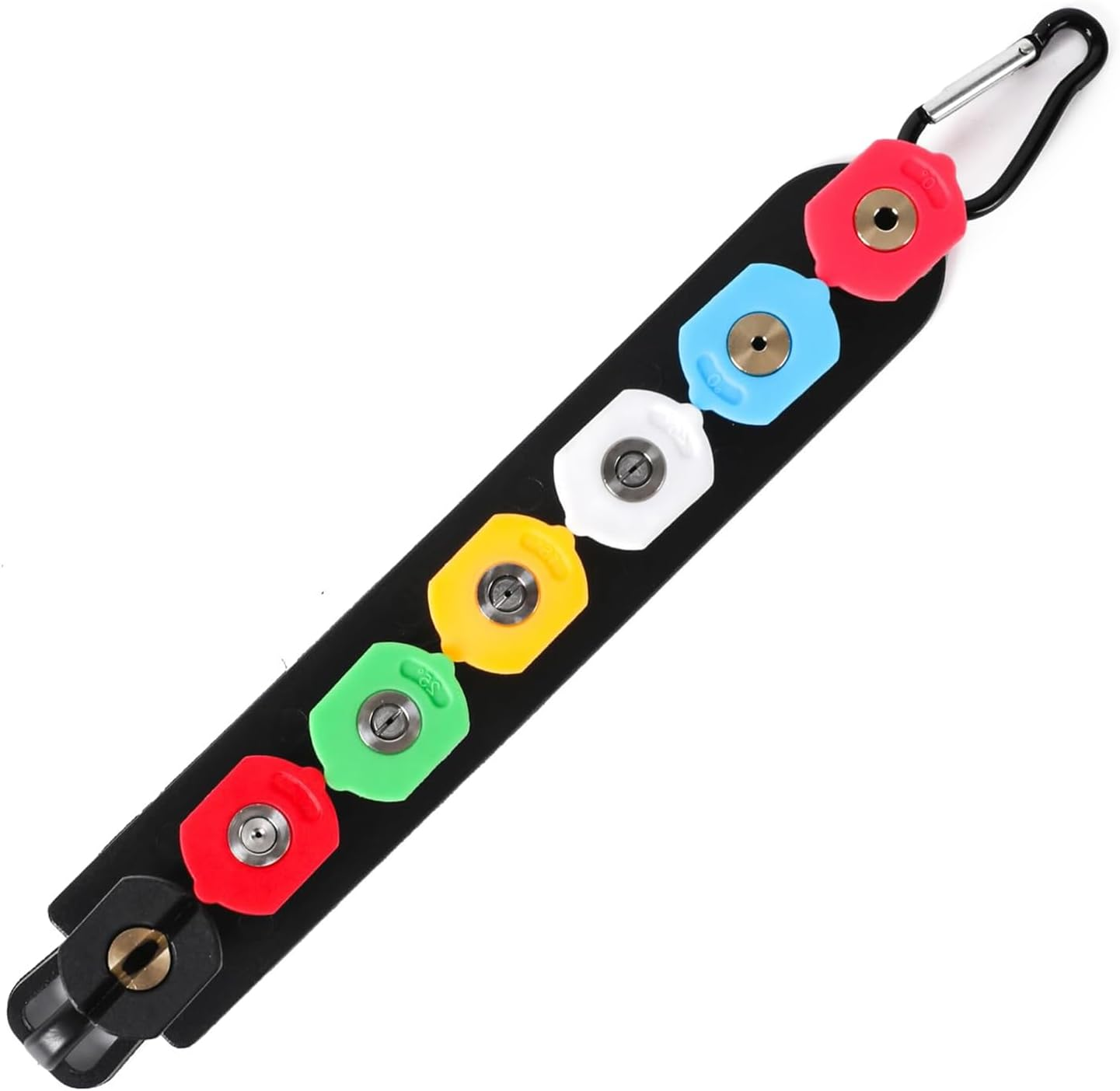 Durable Pressure Washer Tips, Easy to Use 4000 PSI Pressure Washer Nozzle Tips, 1/4 Inch Quick Connect 7 Nozzle Tips with Nozzle Holder image number 2