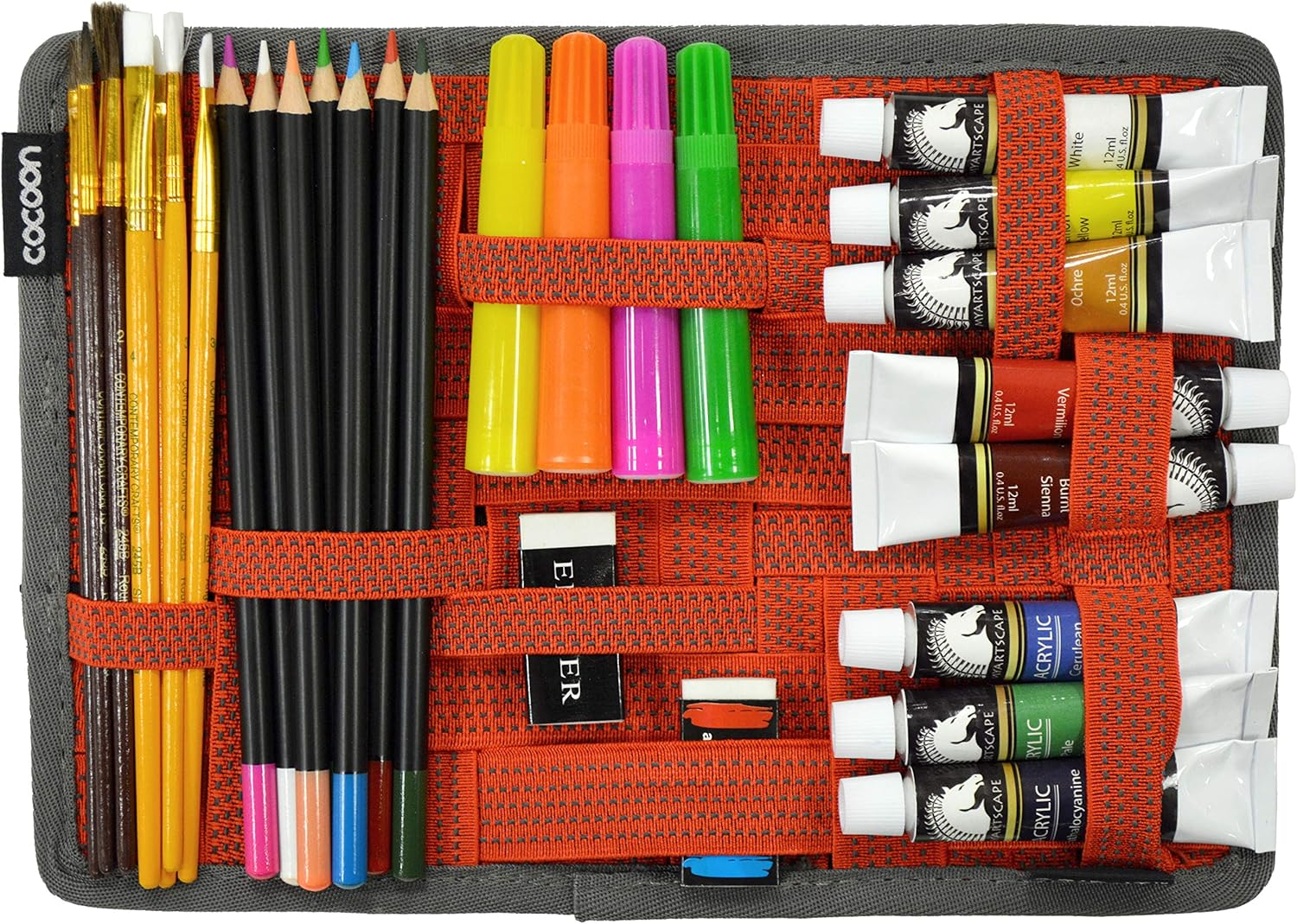 Cocoon CPG8RD GRID-IT!&reg; Organizer Medium 10.5" X 7.5" (Racing Red) - Black image number 5