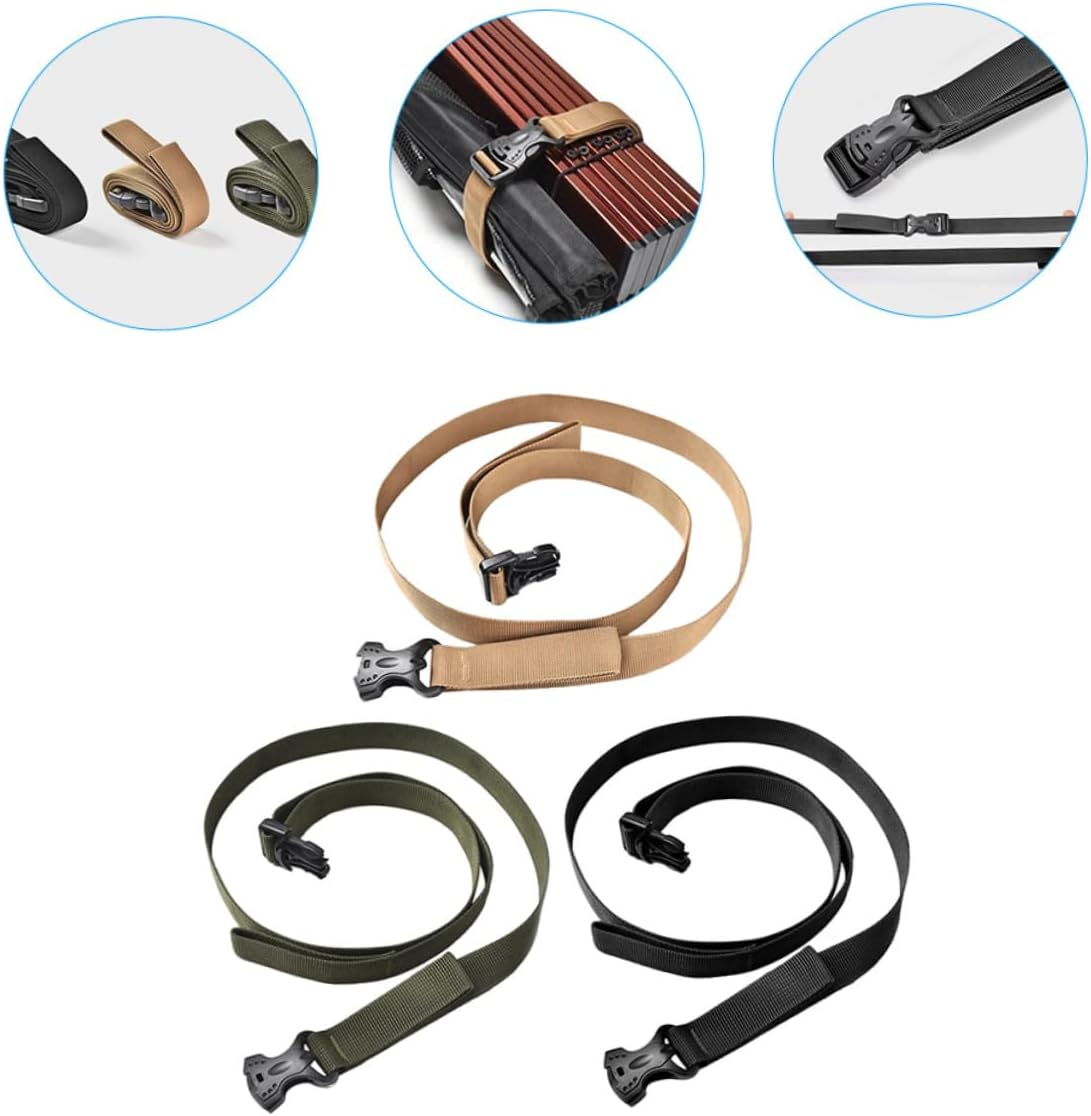 Zerodeko 3Pcs Canopy Straps Outdoor Luggage Straps Wear-Resistant Luggage Bands Bundling Belt for Camping Mat Garden Storage Box Outdoor image number 4