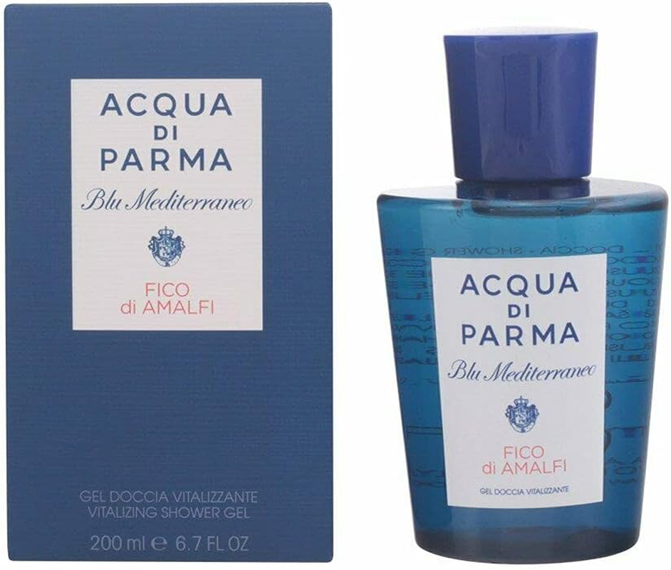 Acqua Di Parma Blu Mediterraneo Shower Gel for Men Fluid_Ounces, Fico Di Amalfi Vitalizing, 6.7 Fl Oz