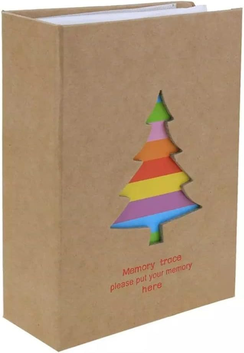 JZS Baby Photo Albums, Baby Memory Book, 6-Inch Photo Album with Kraft Paper Cover