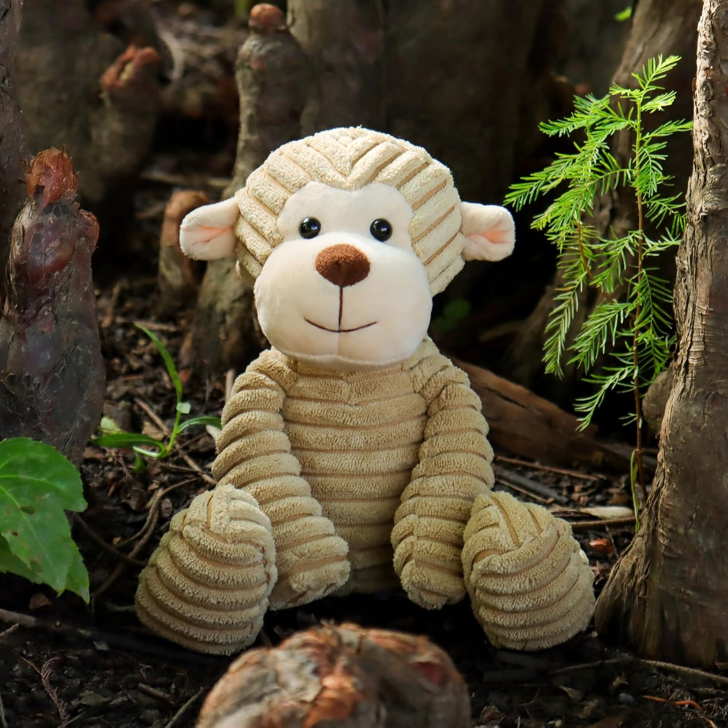 Toys Plush Corduroy Monkey Stuffed Animal Soft Cuddly Perfect for Child (Corduroy Monkey 8.5 Inches)