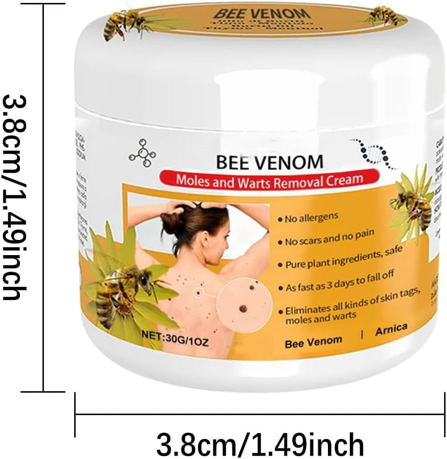2PCS Bee Venom Repair Cream, New Bee Venom Correcting Gel,Bee Venom Wart and Tag Remover,Bee Venom Hydrating Moisturizing Cream for All Skin Types image number 2