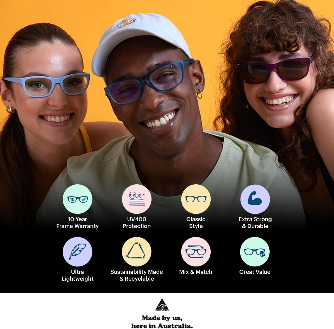 Dresdengo Classic Rectangle Polarised Sunglasses with UV Protection, Large, Ultra Lightweight for Men & Women - Clear Frost image number 3