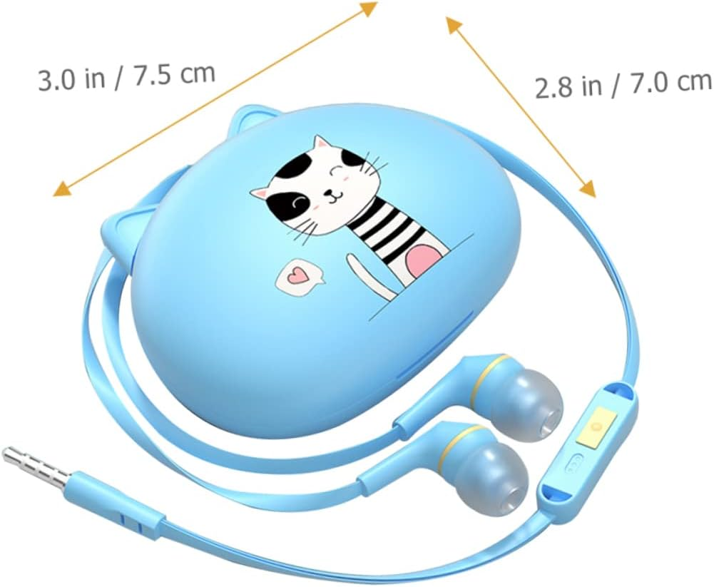 Mikinona -Ear Wired Earphones with High Sound Quality for Popular Smartphones, Universal Earbuds Cable Compatible with Dc5.00V Devices, Lightweight Phone Accessories for Gaming and Daily image number 4