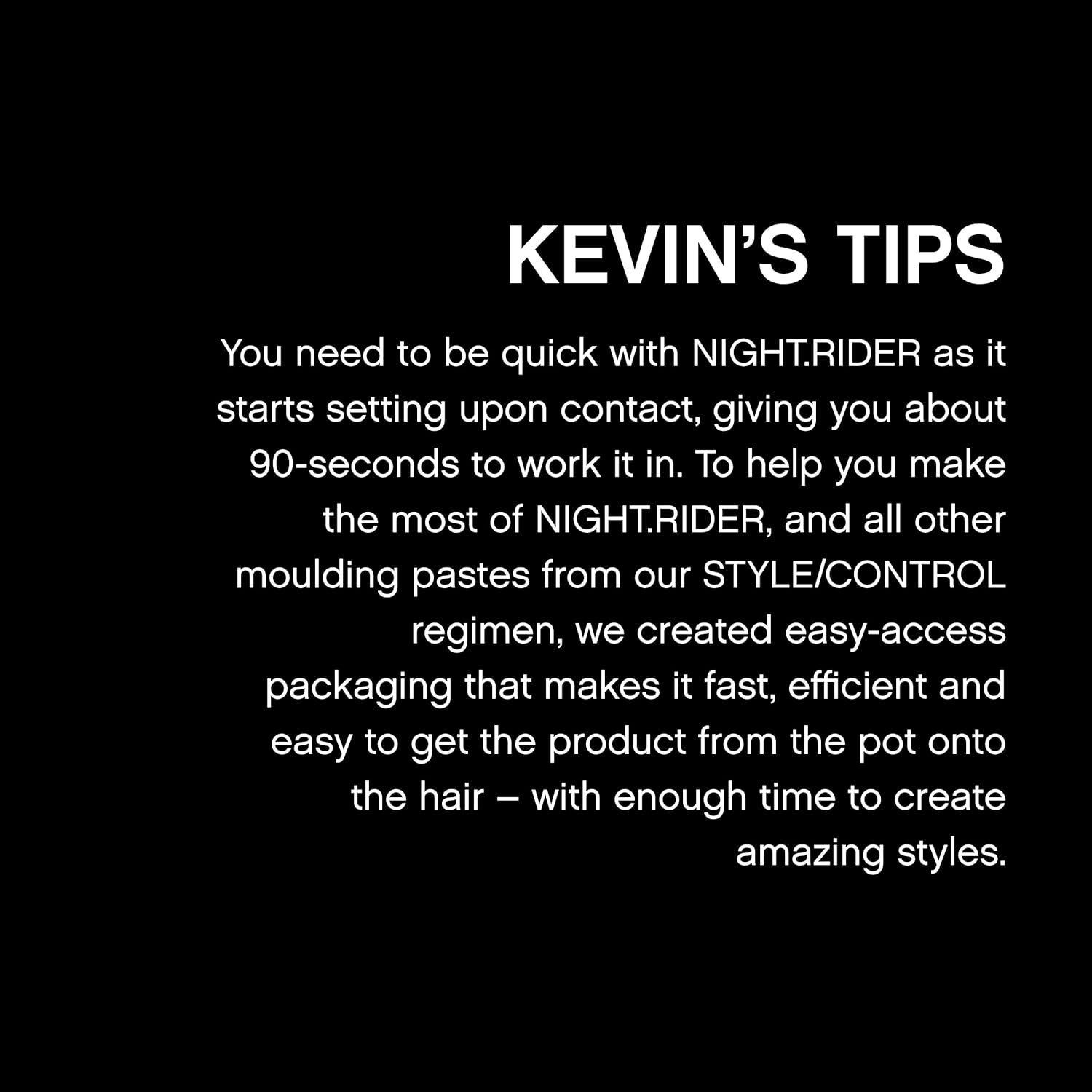 Kevin Murphy KMU417 NIGHT.RIDER image number 5