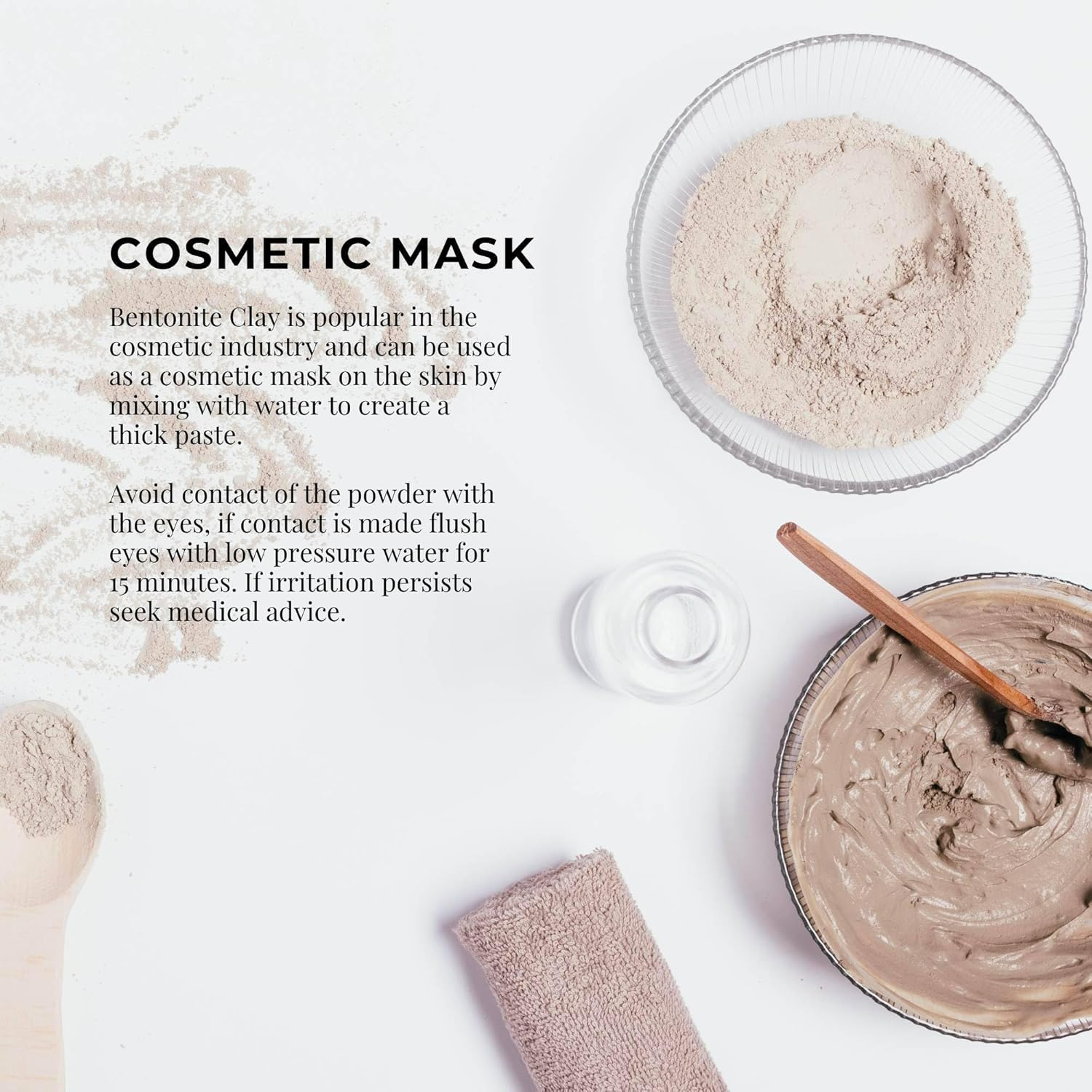 2Kg Organic Sodium Bentonite Clay Powder - Cosmetic Montmorillonite image number 4