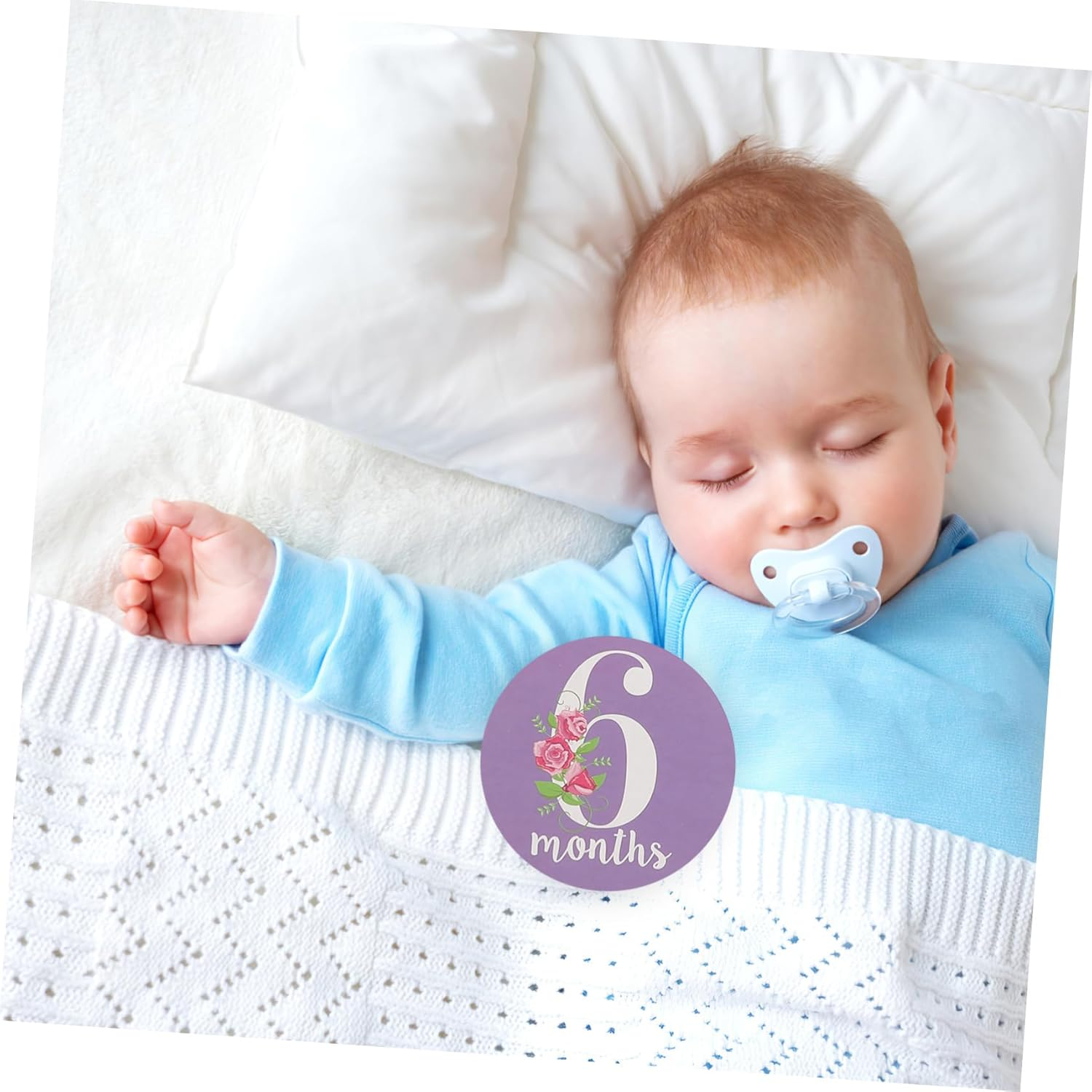 Baby Milestone Stickers Monthly Stickers for Newborns for Photo Props 12Pcs Set for Baby Monthly Scrapbook and Memory Keeping