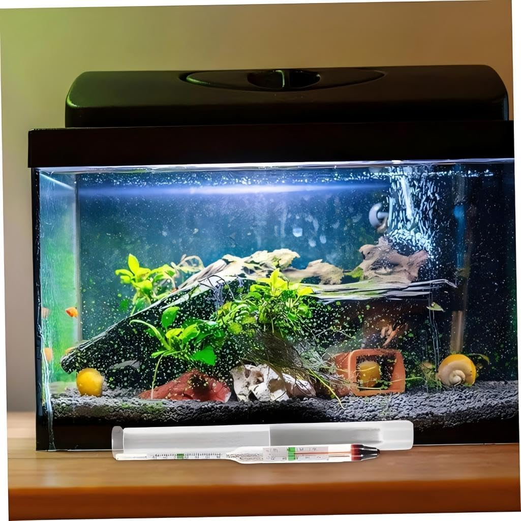 Seawater Fish Tank Density Meter, Saltwater Meter Salt and Brine Hydrometer Sea Water Quality Tester Aquarium Salinometer Aquarium Areometer Glass Plastic Sea Salt Water image number 5