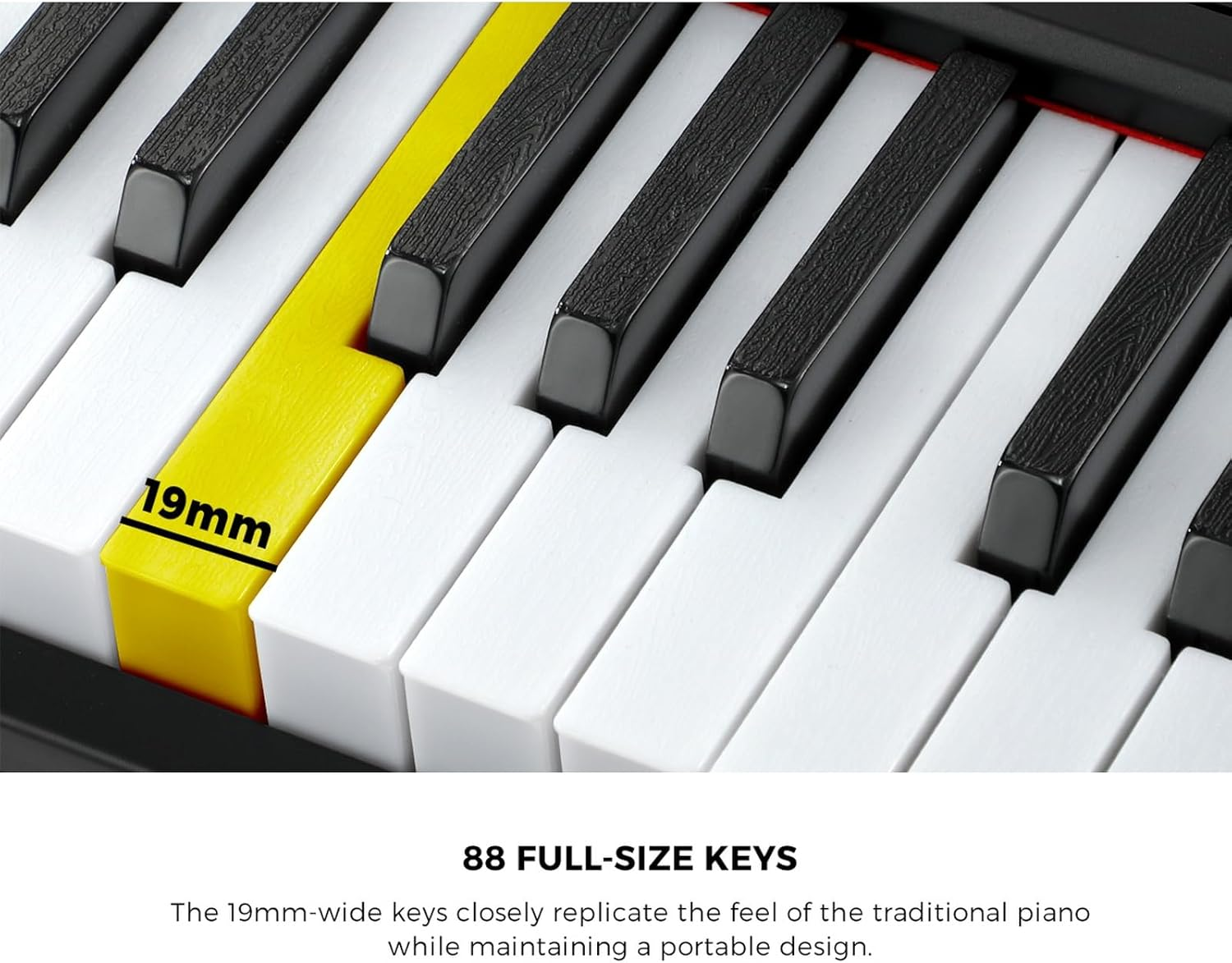 Mazam 88 Keys Piano Keyboard Portable Electric Keyboards