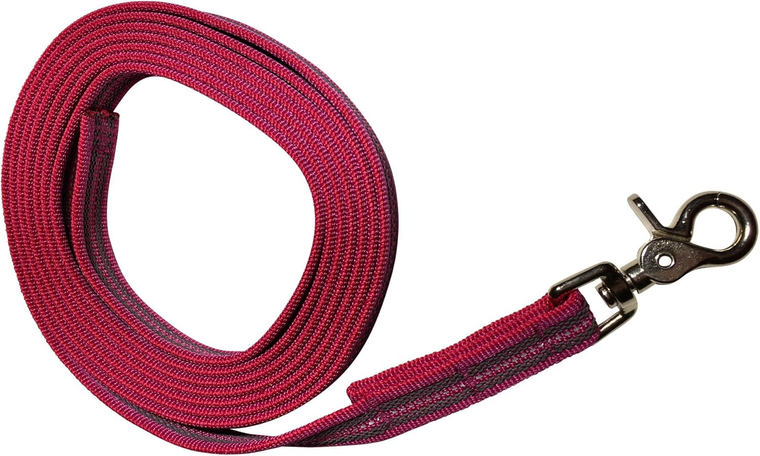 DOGS and MORE - Rubberised Recall Lead/Search Lead/Field Lead with Reflective Strips => 3 Metres (Without Hand Strap) - Orange, Blue or Purple