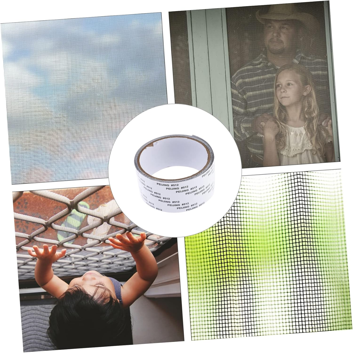 CANIGHT 1Roll Mesh Screen Repair Tape Window Covering Tape for of Rips and Tears High Breathability image number 2