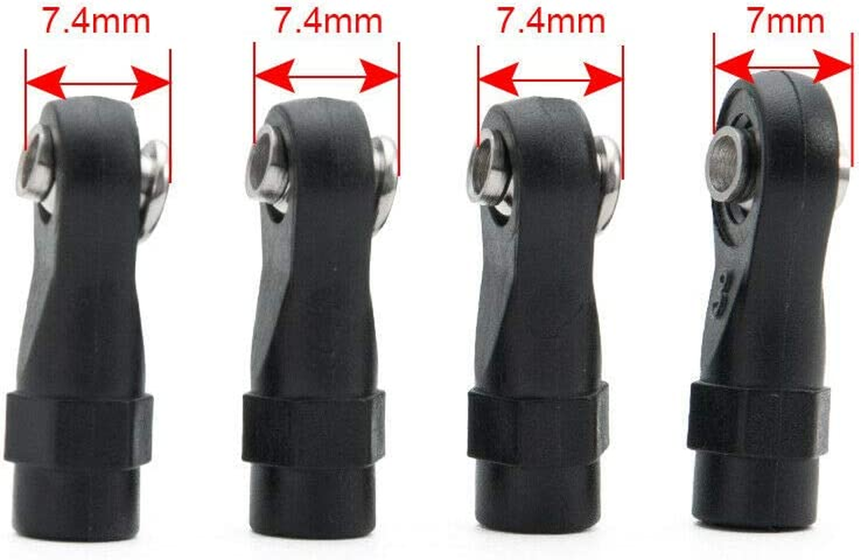 Alloy Rear Anti-Sway Bar Swaybar Set for 1/10 RC Axial Wraith RR10 Bombers (Black) image number 4