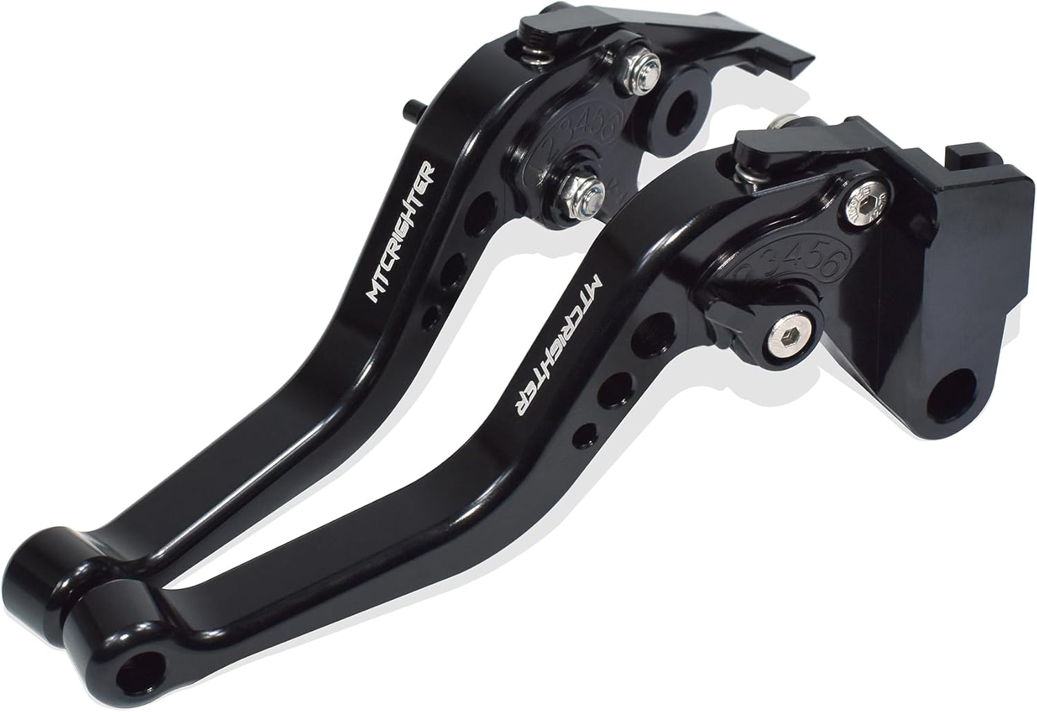 MTCRIGHTER Compatible with Honda Rebel 250 300 500 CMX300 CMX500 2017-2024 Short Brake Lever Clutch Lever, CNC Aluminum Alloy Made (Gold)