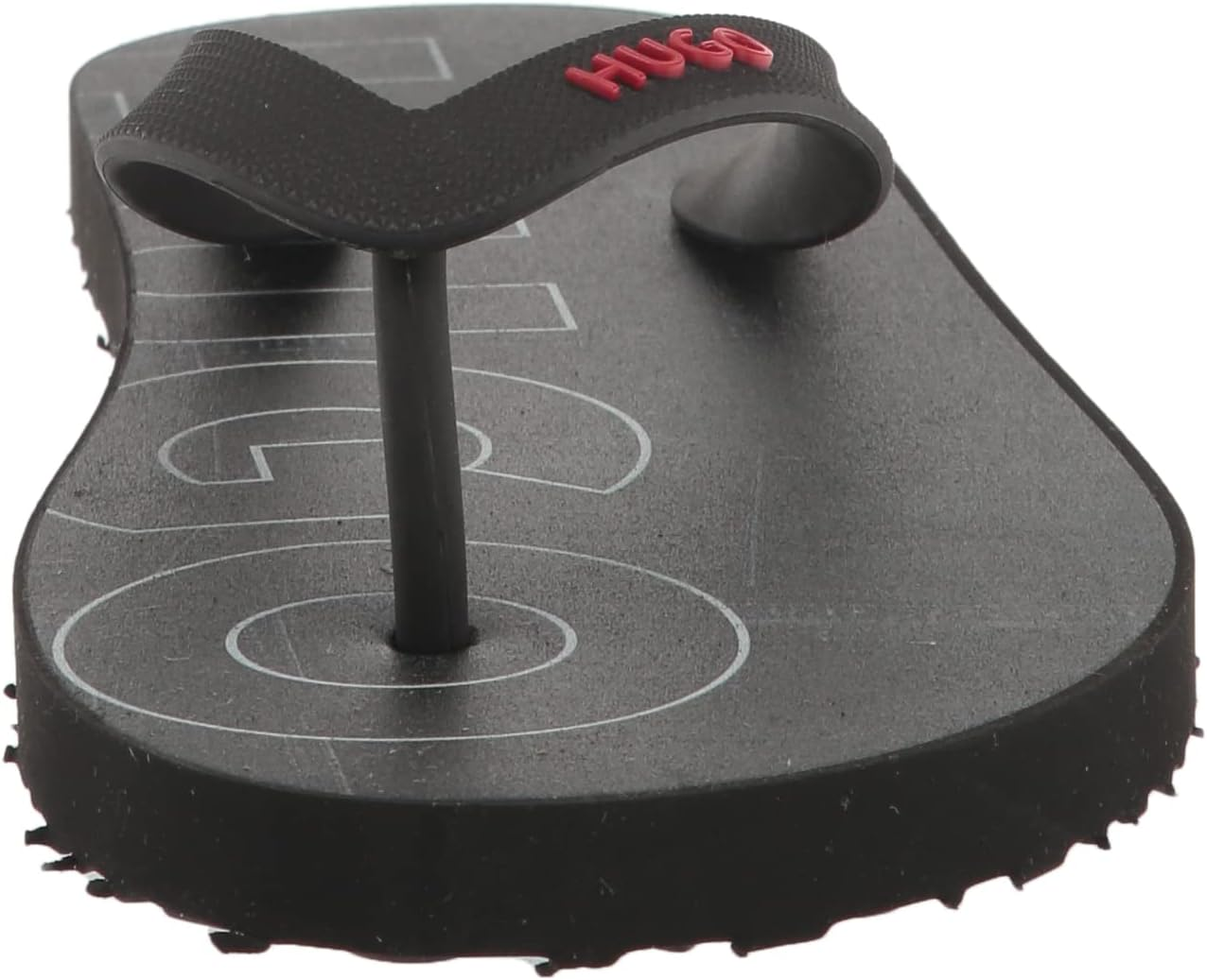 HUGO Men'S Bold Logo Denim Print Flip Flops image number 3