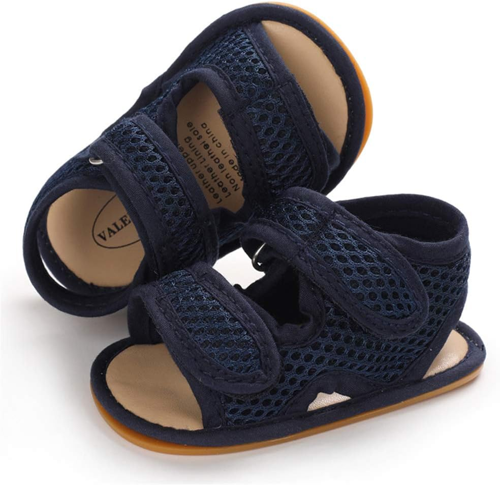 Lafegen Infant Baby Boys Girls Summer Sandals Anti-Slip Rubber Sole First Walkers Crib Shoes image number 2