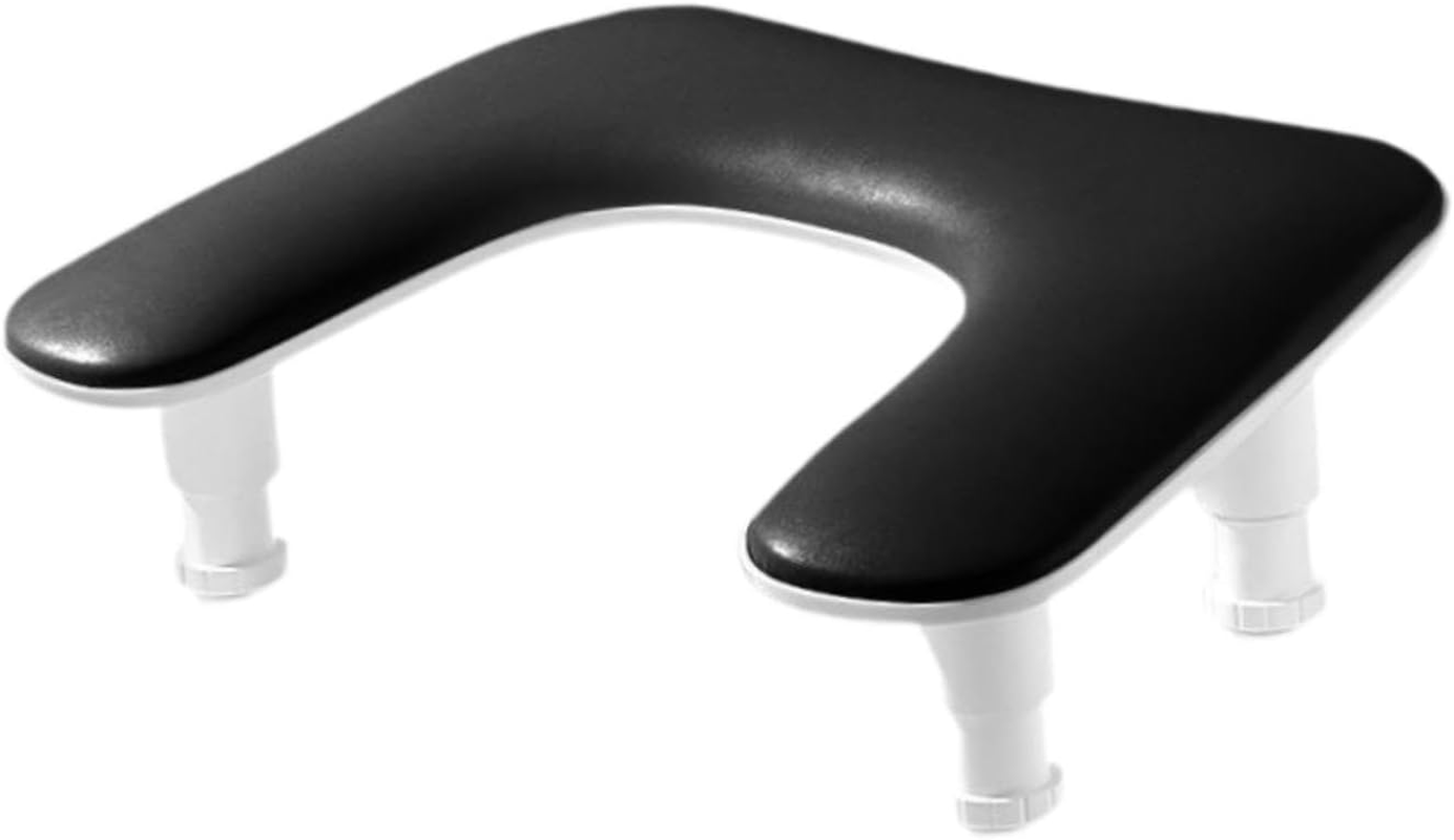 Fashioncha Nail Handgage Adjustable 4.92 Inch Height at 5.91 Inches of Manicure Manicure Manicure Bran Tool Living Room for the Salon De Lounge, Black - Pink image number 2