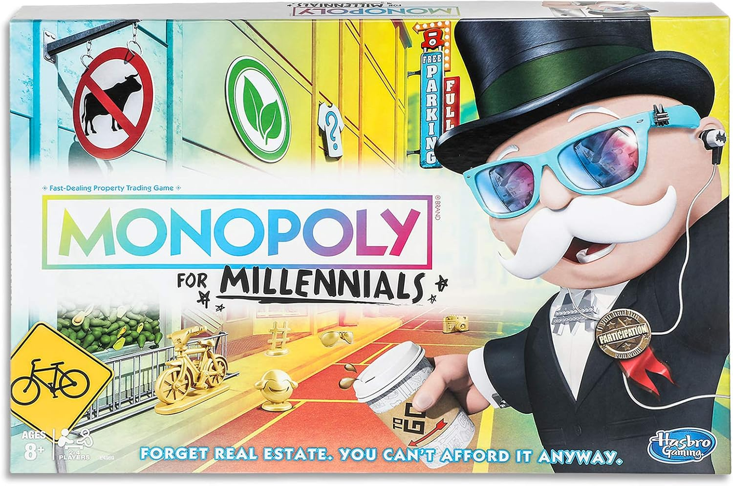 Monopoly for Millennials - Special Edition - Forget Real Estate - You Can'T Afford It Anyway - Family Board Games - Ages 8+