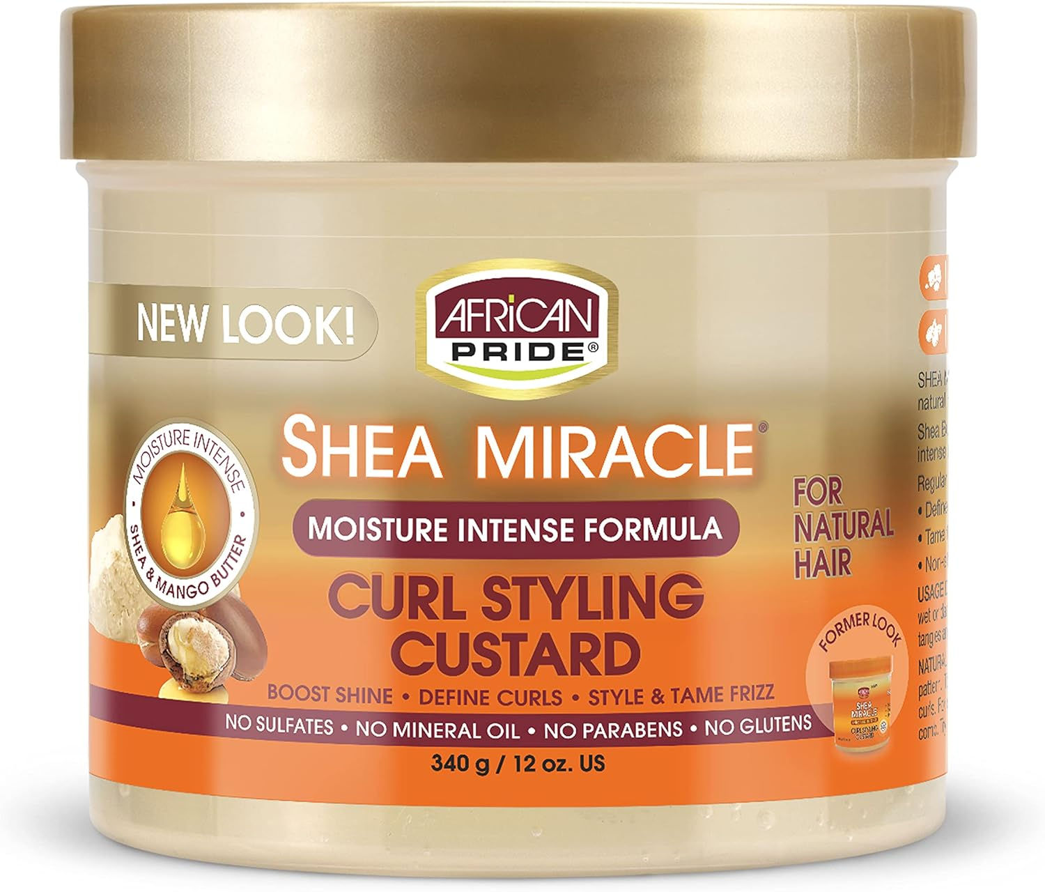 African Pride Shea Butter Miracle Curl Custard Styling 350Ml image number 1