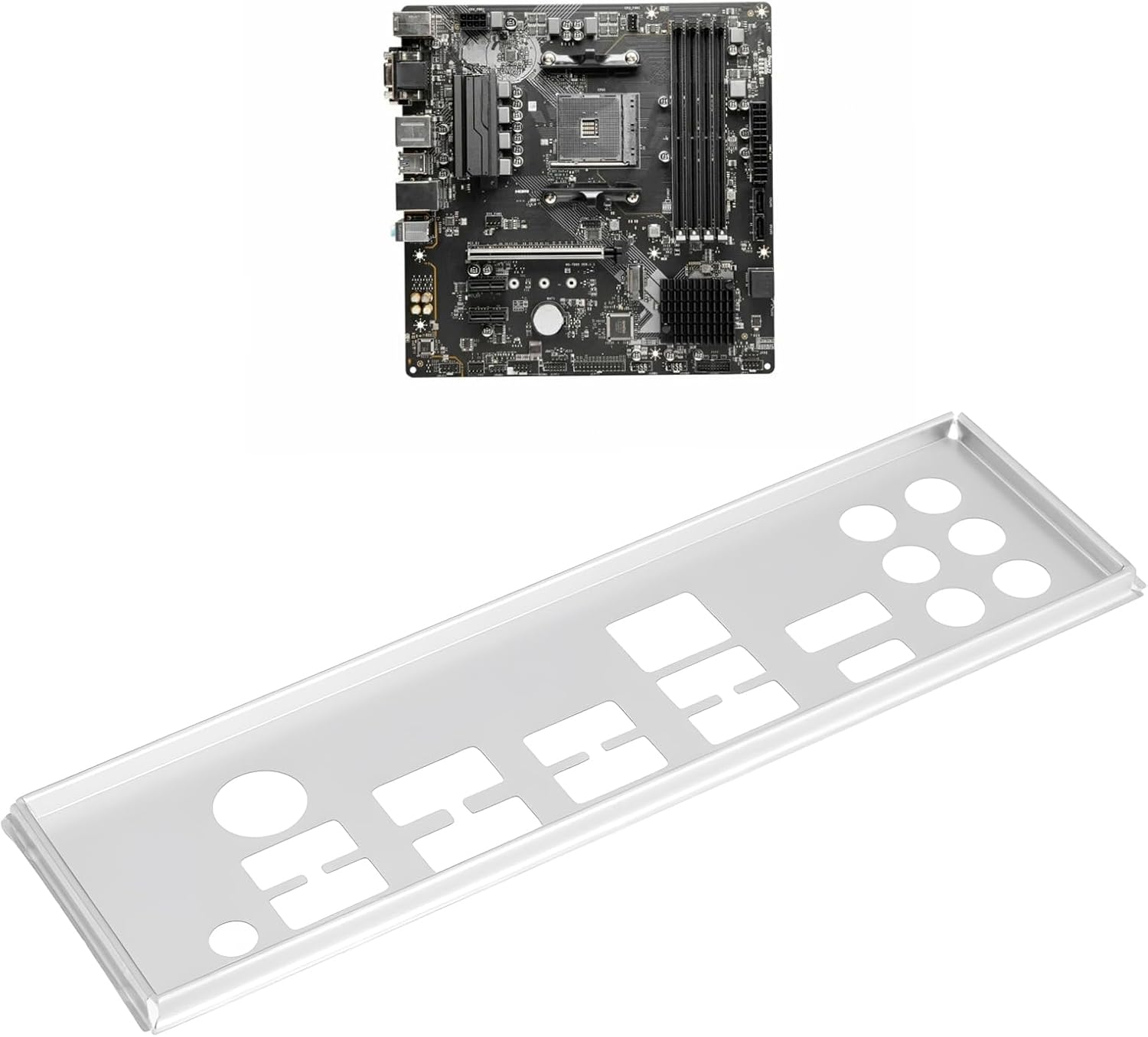 Emagtech 2Pcs I/O Shielding Backplane Computer Protection Plate Compatible with MSI B550-A PRO image number 4