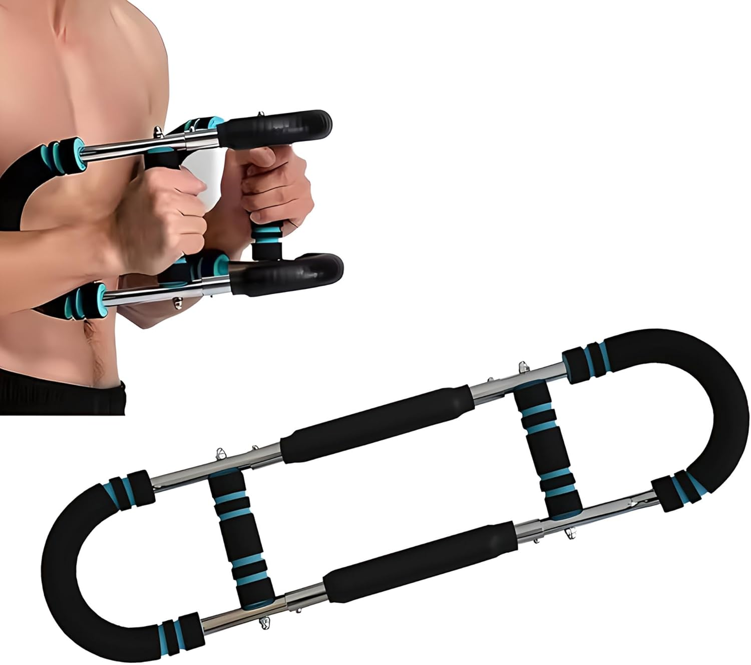 Twister Arm Trainer for Men Exerciser Chest Workout Equipment Adjustable Power Twist Bar Portable Exercise Strength Machine image number 1