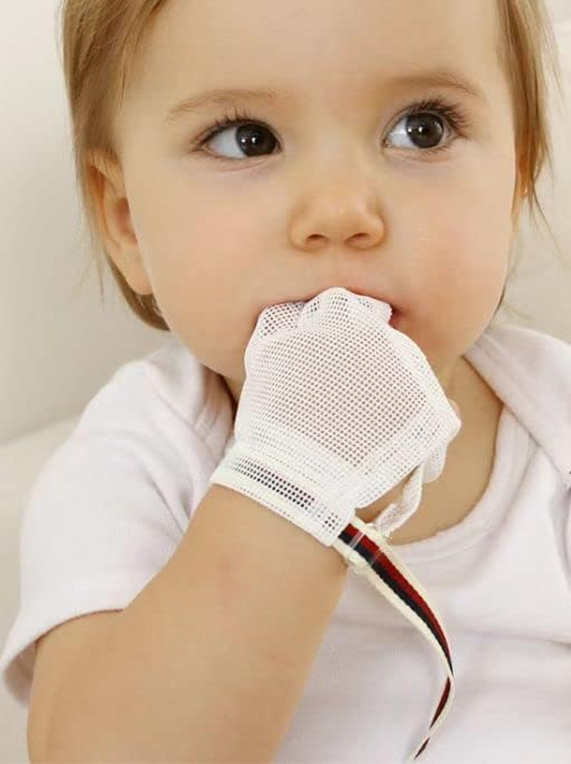 Cloverhome Thumb Sucking Stop for Kids Baby Thumb Sucking Guard Gloves Finger Sucking Stop Guard anti Thumb Sucking Gloves(L) - L image number 2
