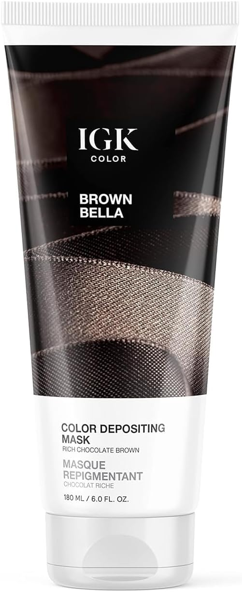 IGK Color Depositing Mask Cocoa Brown Bella image number 5