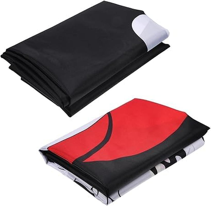 Jolly Roger Flag Pirate Skull Flag for Pirate Party Halloween Decoration Pirate Day, 3 by 5 Feet (Skull and Red Scarf, 2 Pieces) image number 4