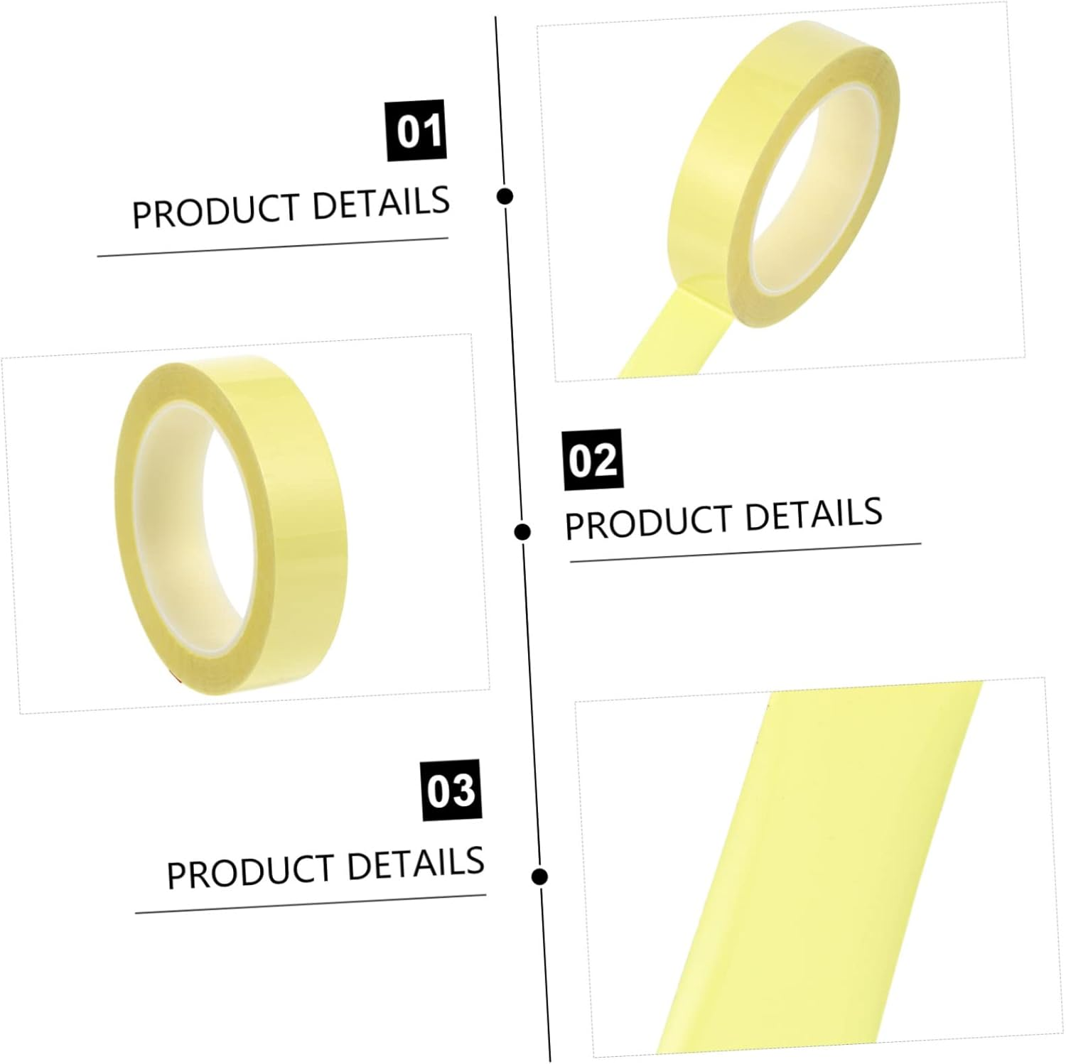 PLAFOPE 6Pcs Adhesive Positioning Tape Self Adhesive Tape Electrical Insulation Double Sided Random Color image number 1