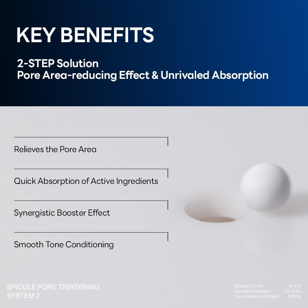 Mediheal Collagen Spicule Pore Care System 4 Pcs - Serum & Gel Mask Set. 3,000 Ppm Purity Spicule & Micro Collagen Included. 2-Step Pore Care System with Spicule Collagen Ampoule & Collagen Gel Mask image number 1