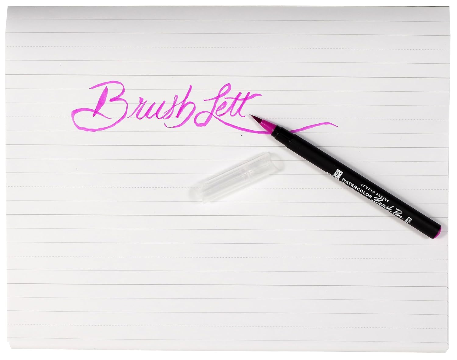 Studio Series Watercolor Brush Marker Pens (Set of 24 Pens, plus Bonus Water Brush), Great for Hand Lettering, Calligraphy, Manga, Comics, Adult Coloring Books, Journals, and All DIY Drawing Art image number 2