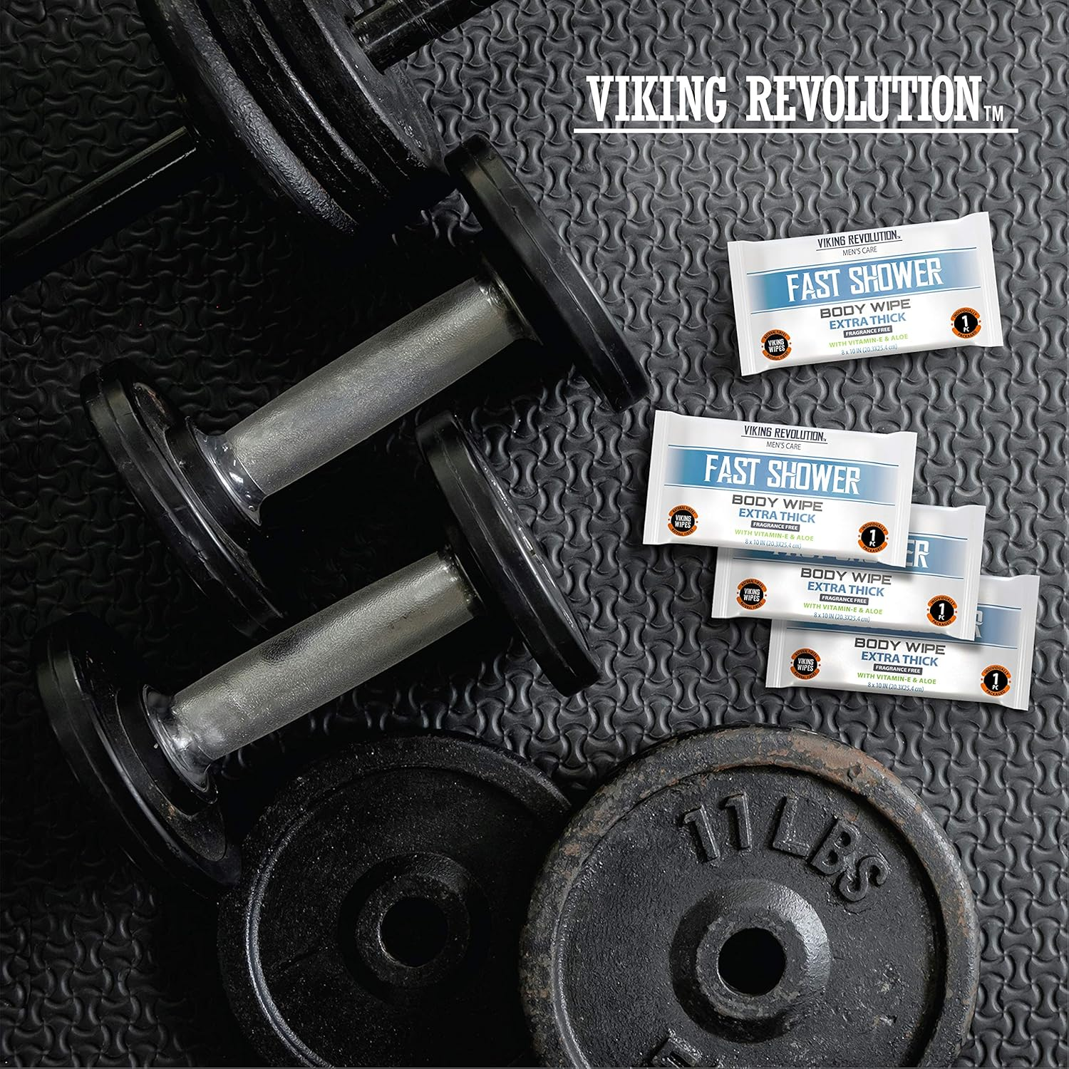 Shower Body Wipes,Unscented Naturally Soothing Aloe and Hypoallergenic, Portable Travel-Sized image number 3