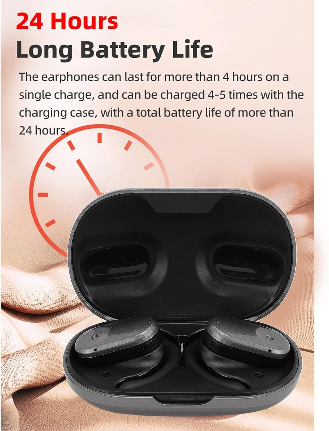 Yanmis Voice Translator Earphones, 144 Languages, Real Time Translation Earbuds, Noise Cancellation, Bluetooth 5.3 Voice Translator Earbuds, Long Battery Life, Ideal For image number 6