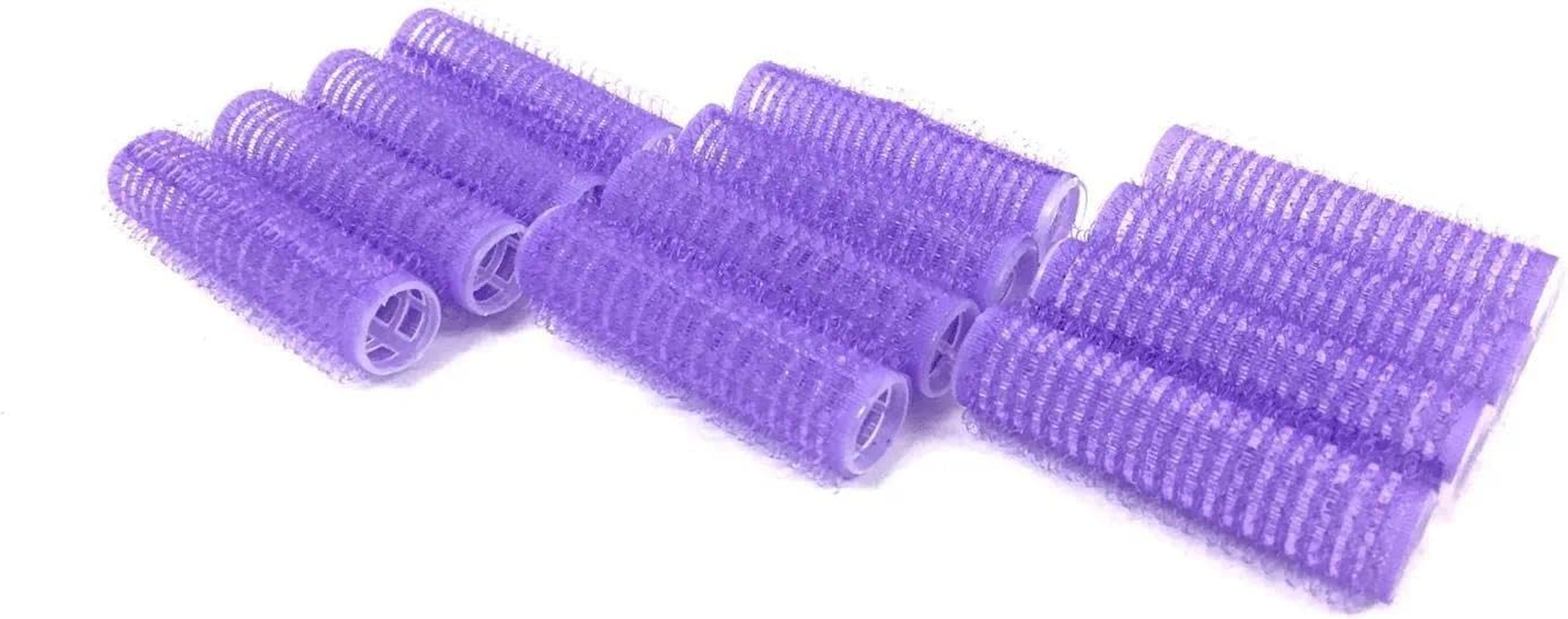 Mini Hair Rollers, Assorted Color, 12 Piece Set - Self Grip Velcro Hair Curlers, Durable Plastic Material, Compatible with Popular Models - Compact Design for Styling - Unron image number 2