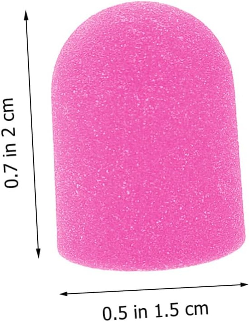 SOESFOUFU Nail Sanding Caps Set Pcs Manicure Sand Cap Nail Polishing Tools Wear and Break Resistant Portable Design image number 3