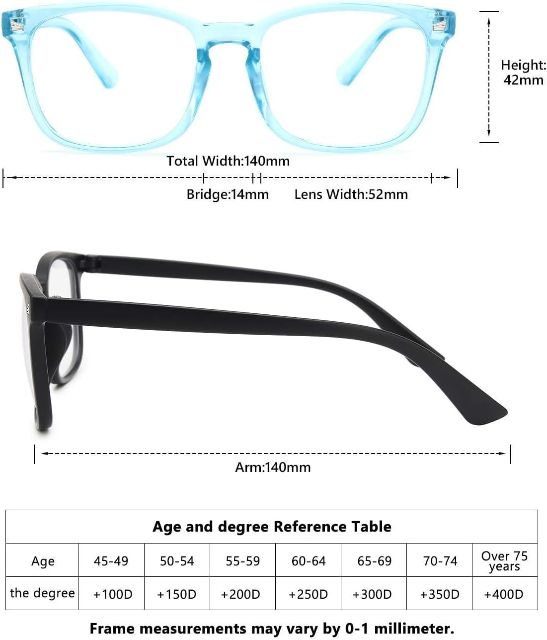 5 Pack Reading Glasses Blue Light Blocking Glasses, Computer Readers for Women Men anti Glare Eyeglasses image number 6