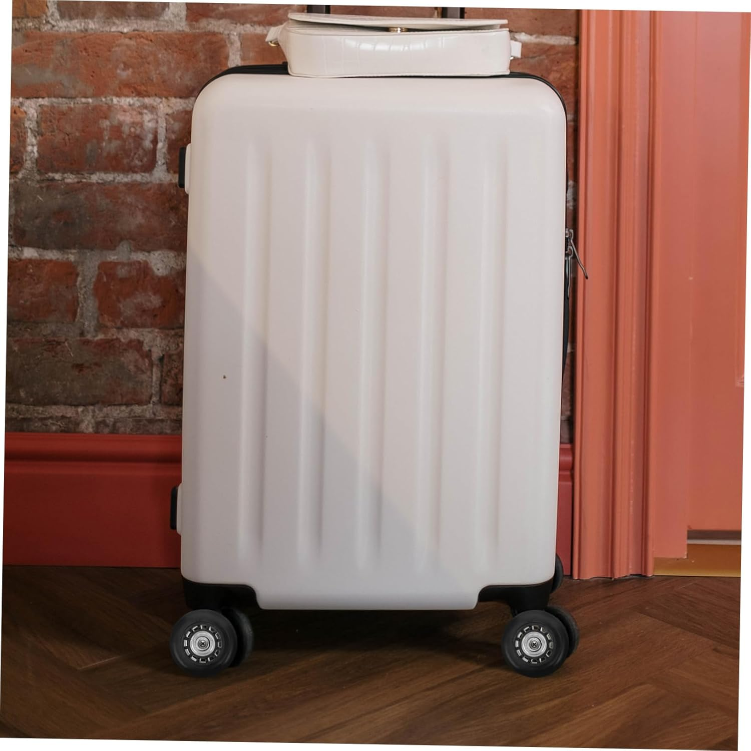 VILLFUL 2Pcs Luggage Wheels Replacement Kit 60X23Mm Swivel Caster Wheels Metal Bearings for Suitcase Trolley Travel Bag Repair image number 1