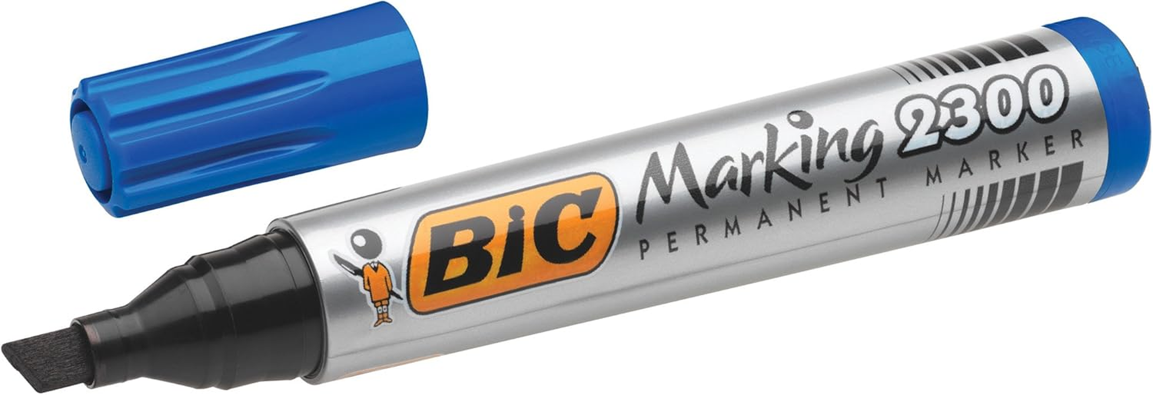 BIC Marking 2300 Ecolutions Permanent Markers Medium Chisel Tip Markers - Assorted Colours, Pack of 4, 68954BC