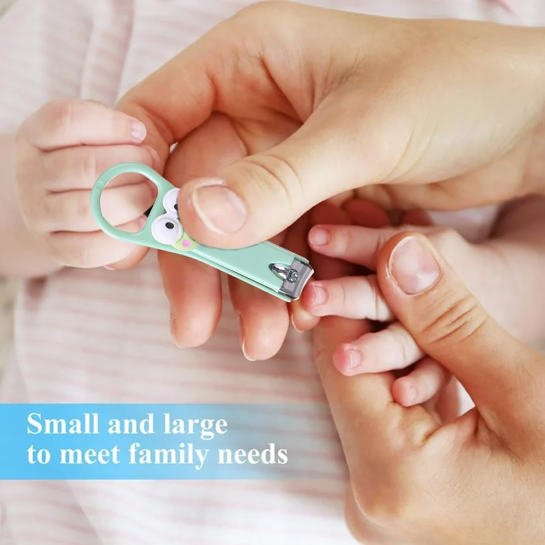 BIRLOZA Set of 2 Nail Clippers Straight Nail Clippers for Fingernails, Nail Clippers Sharp, Nail Cutter for Women, Girls and Children image number 4