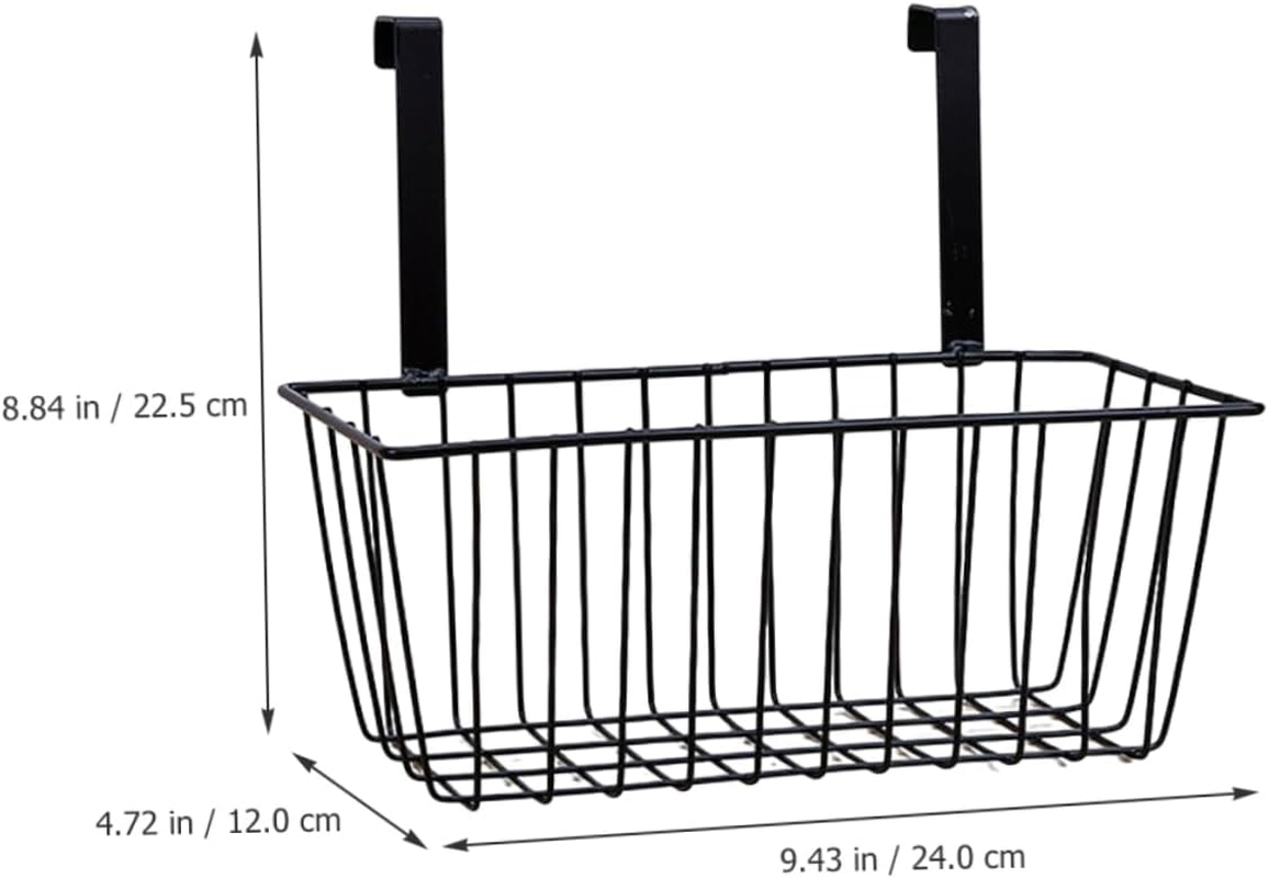 CIYODO 2Pcs Iron Hanging Basket for Bathroom and Kitchen Storage Multi-Use Sundries Rack Space-Saving Toiletries Organizer for Home Dorm and Utility Rooms