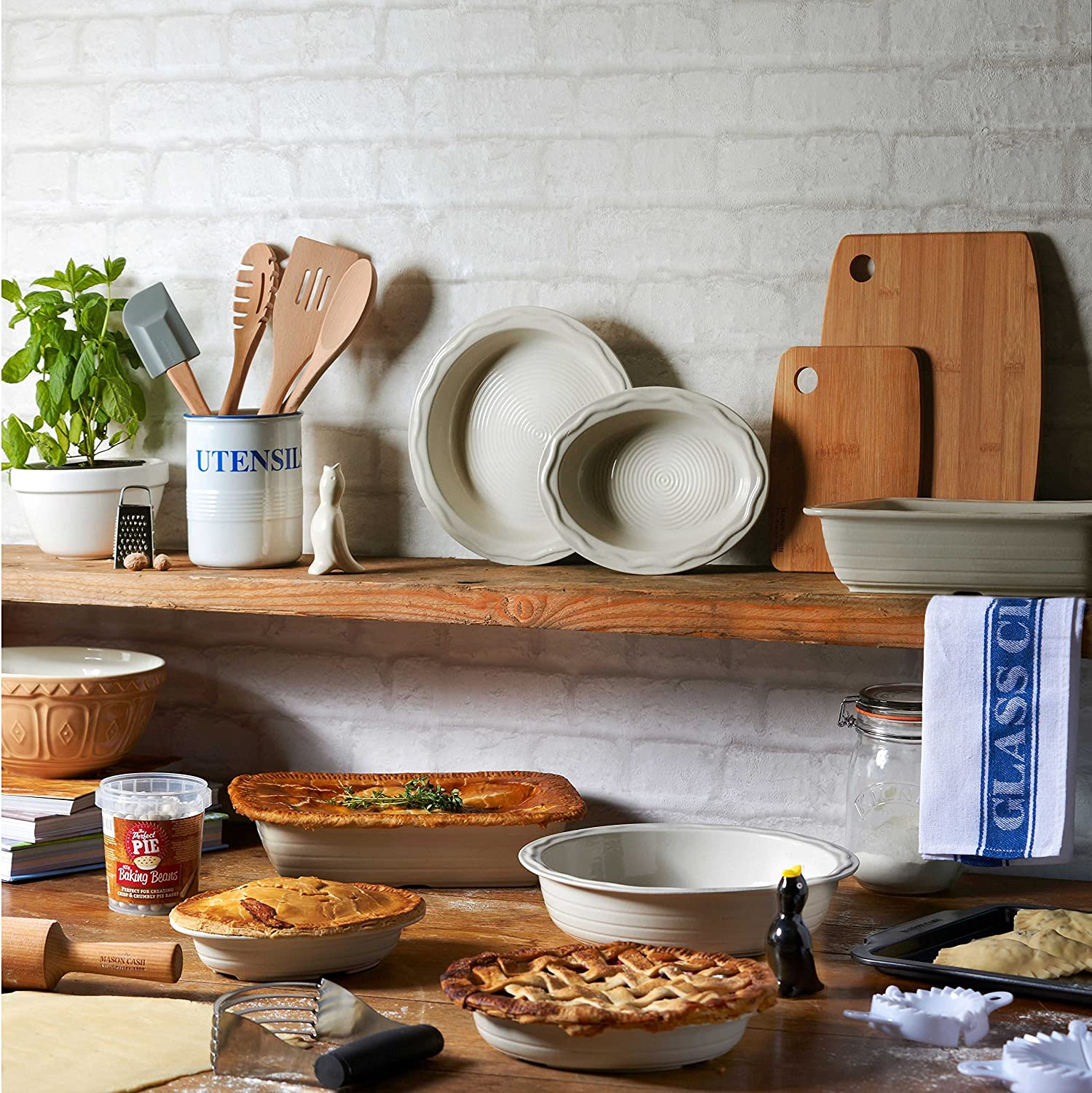 Mason Cash 2005.004 Ceramic Pudding Basin, 900Ml, White 28303 image number 4