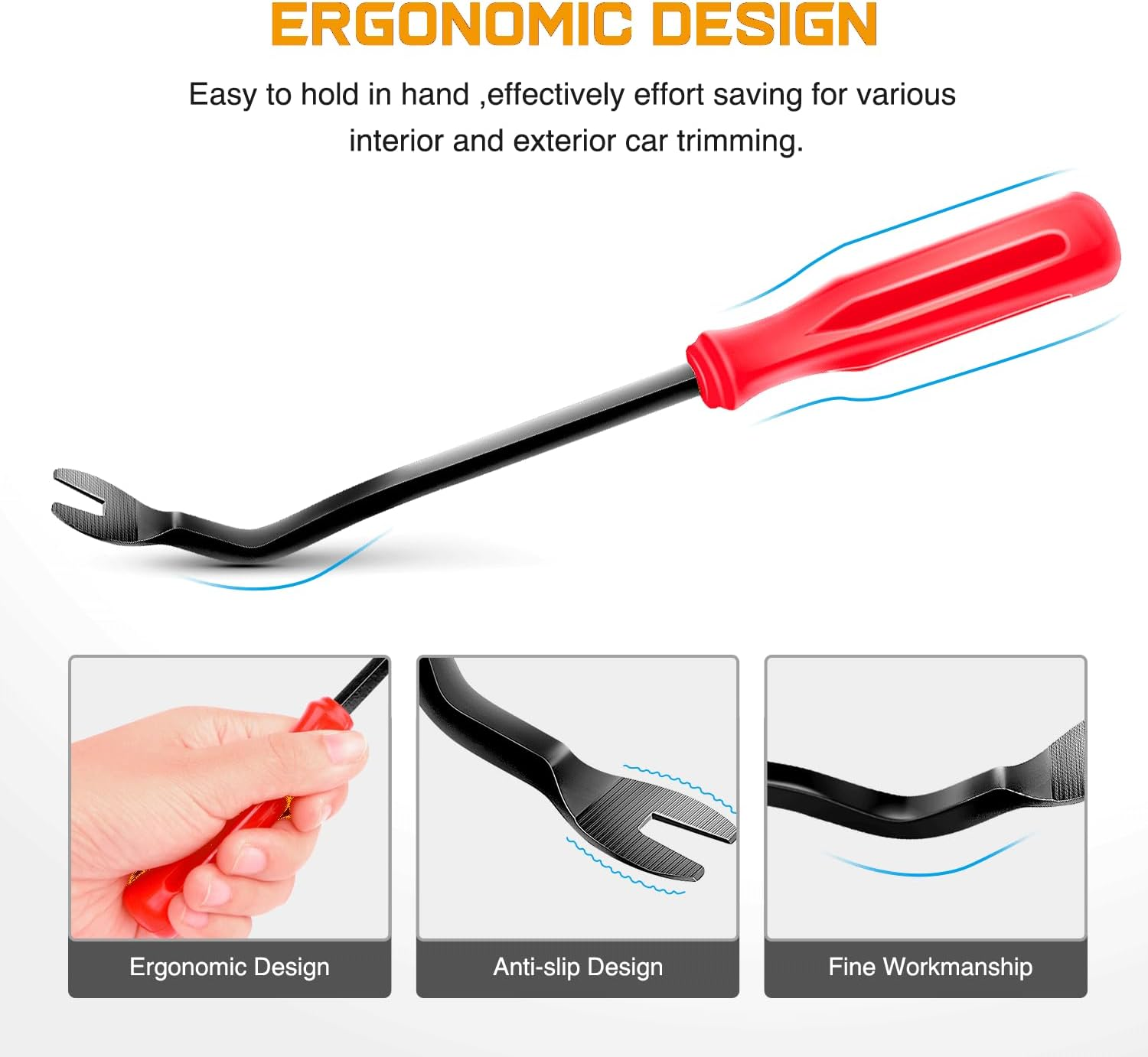 GOOACC - GRC-33 240PCS Bumper Retainer Clips Car Plastic Rivets Fasteners Push Retainer Kit Most Popular Sizes Auto Push Pin Rivets Set -Door Trim Panel Fender Clips for GM Ford Toyota Honda Chrysler image number 2