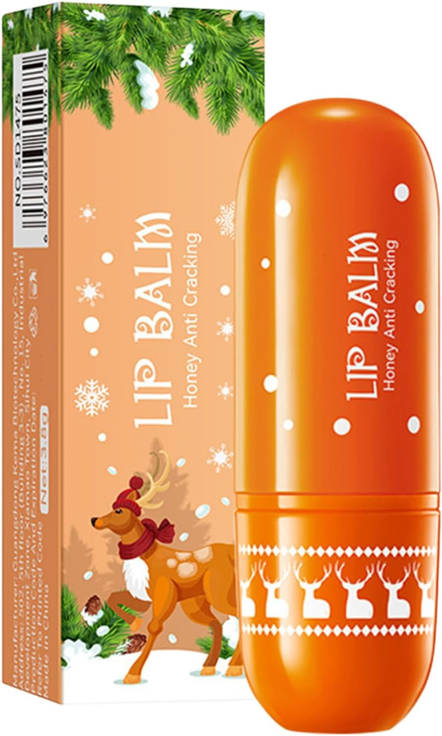 Yeahdor Seasonal Lip Care Set Christmas Stocking Filler with Natural Fruit and Honey Honey One Size