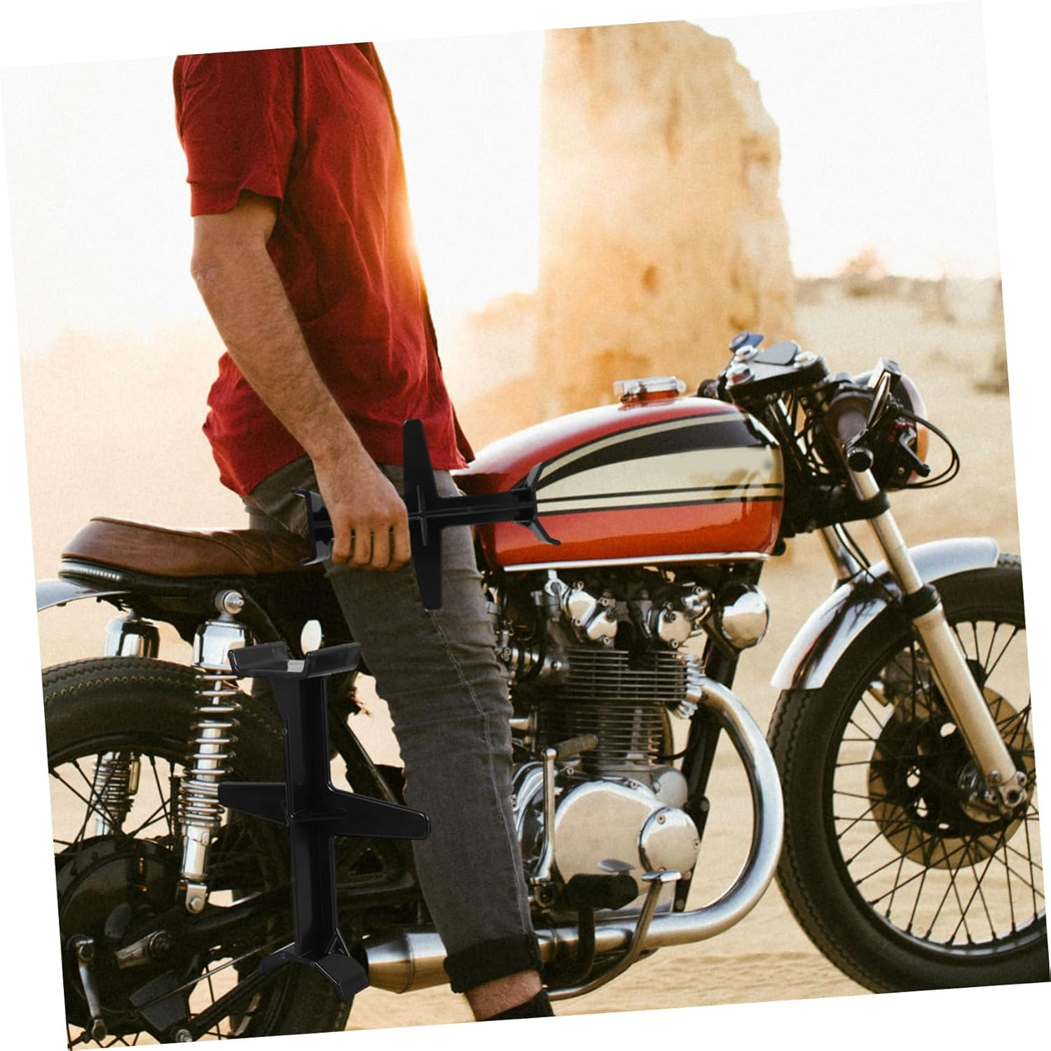 EXAOMBLE Motorcycle Fork Fork Guard Protector for Seamless Installation for Motorcycle Models image number 2