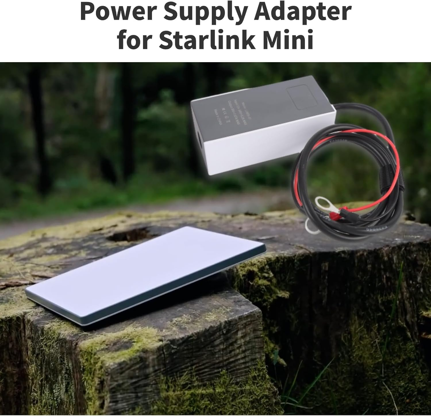 Diyeeni for Starlink Mini Step up Power Cable, 12-36V 5.2A to 36V 1.67A DC Boost Power Adapter Cord, 2 Circular Terminals, for Starlink Mini Accessories image number 2