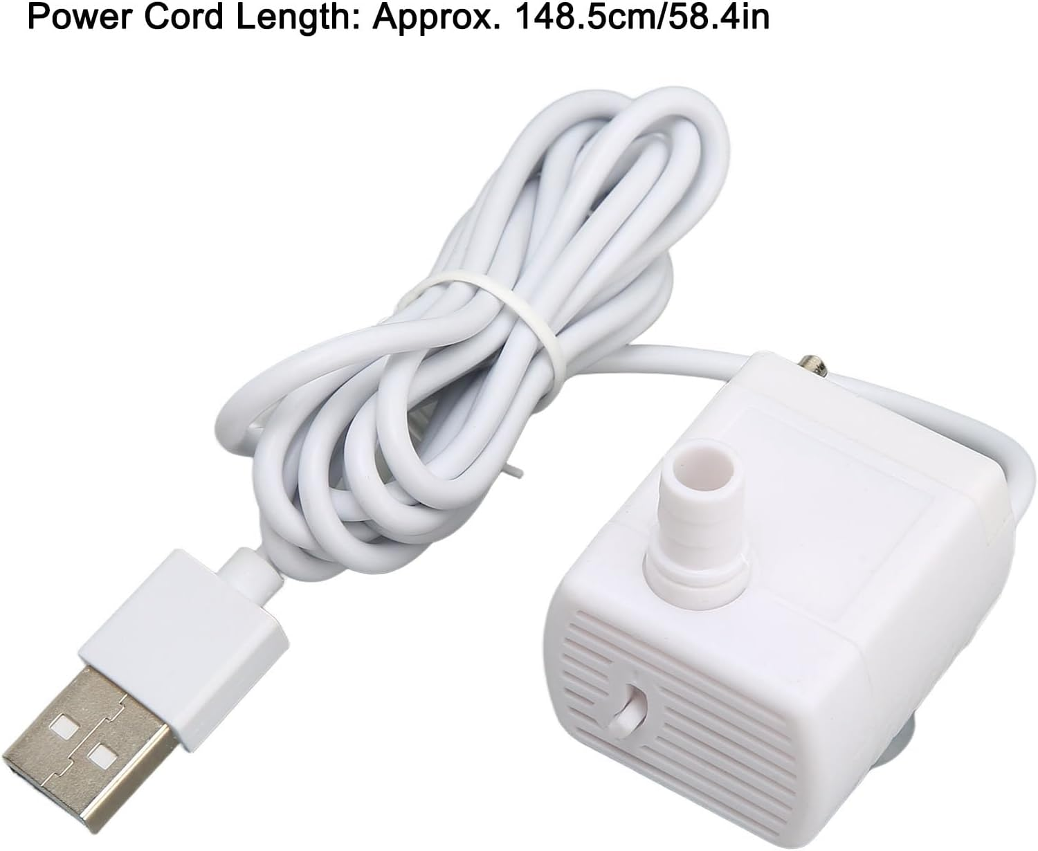 Cat Water Fountain Pump - Mini Water Dispenser with Quiet USB Powered DC Brushless Motor, Pet Fountain Replacement Pump to Prevent Dry Burning for Drinking Fountain