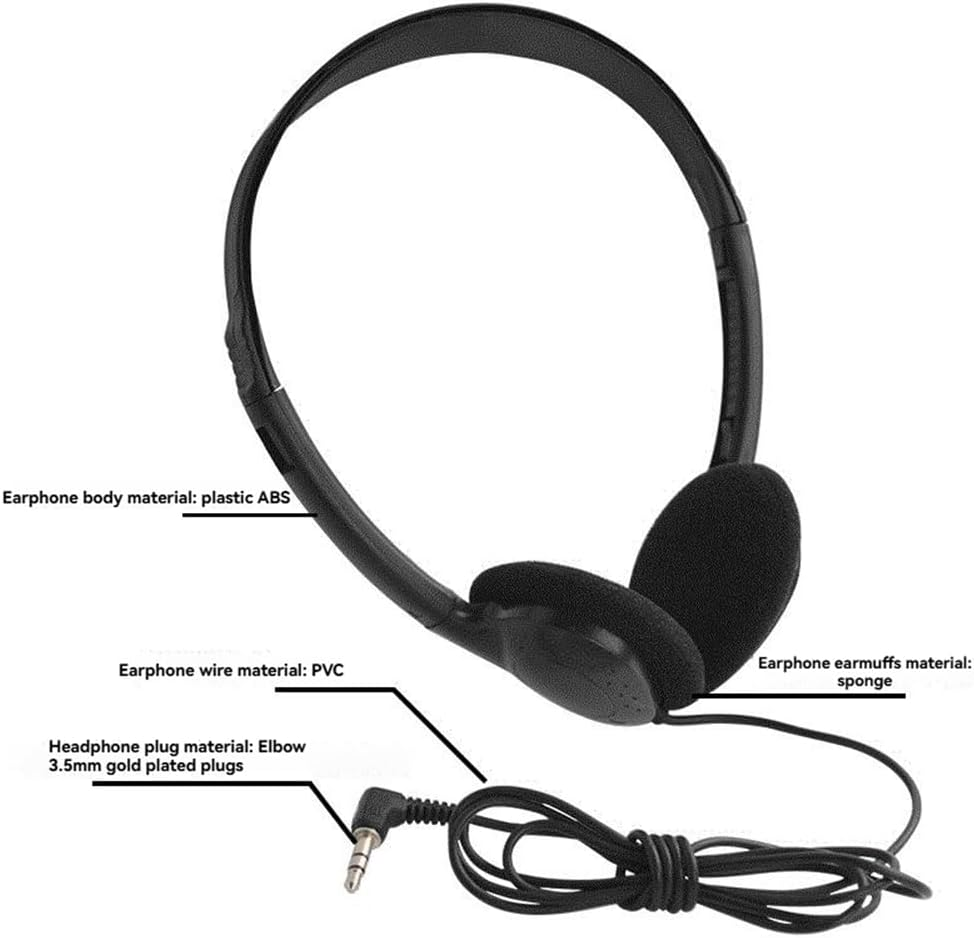 Snblzhef 5PCS Classroom Headphones Kids Headphones 3.5Mm Audio Headset for Students Children Toddler Teens image number 5